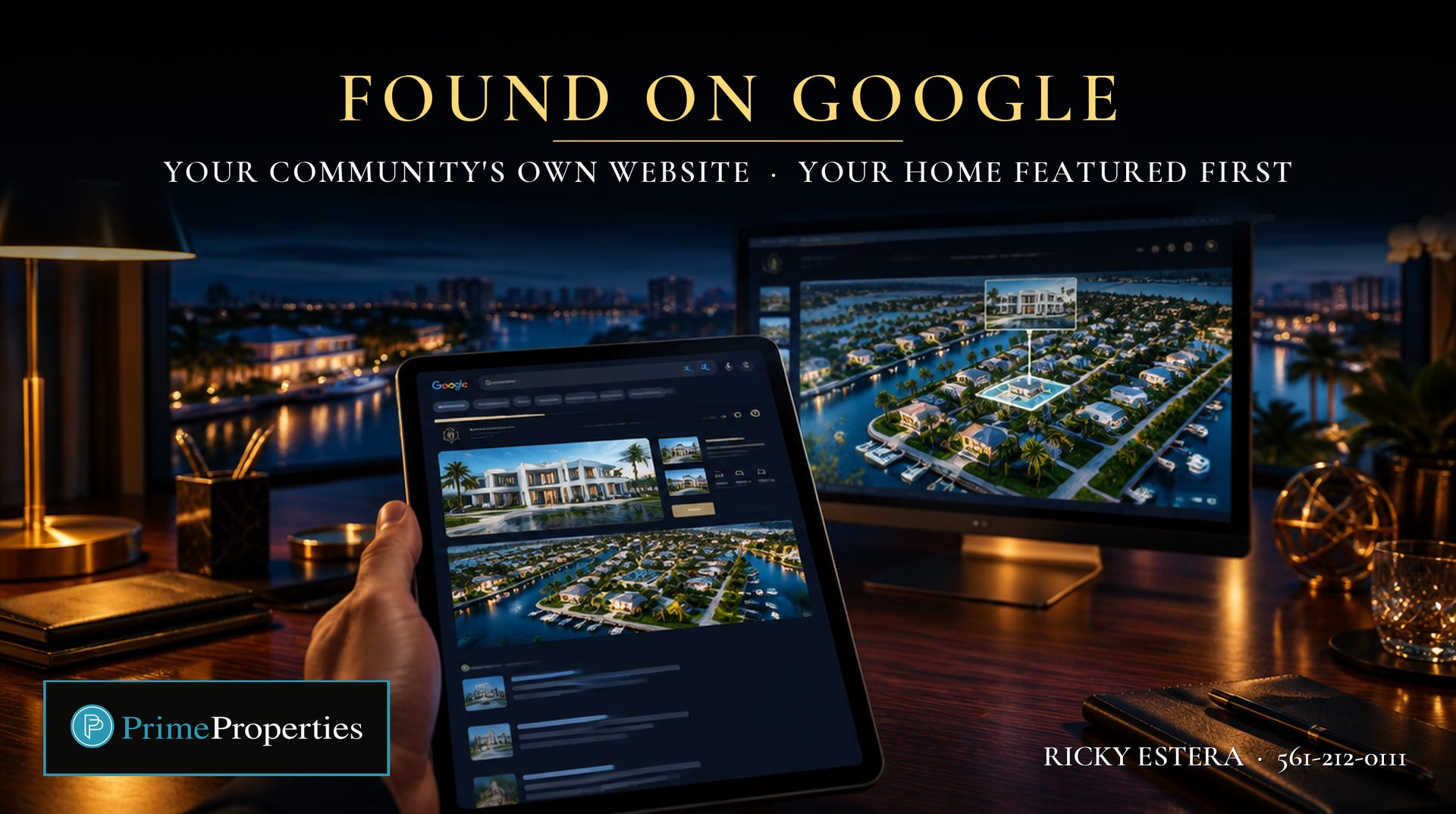 Found on Google: your community's own website, your home featured first
